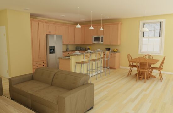 Cape cod model kitchen