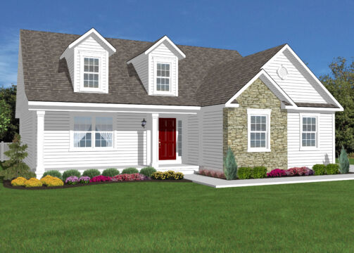 Cape cod model home