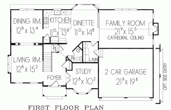 Princeton model first floor plan